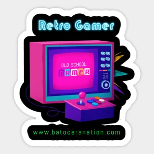 Retro Gamer Logo 6 by Batocera Nation Sticker